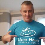 Jonny Johnstone from Southport is raising money for Claire House children's hospice by taking on a wingwalk