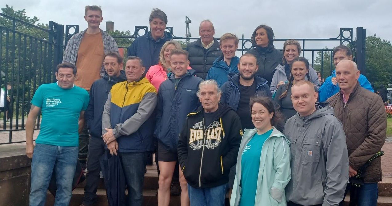 Thrill-seeking NHS workers, families and friends raised more than £2,200 for Southport and Ormskirk Hospitals Charity by abseiling down Liverpool Cathedral