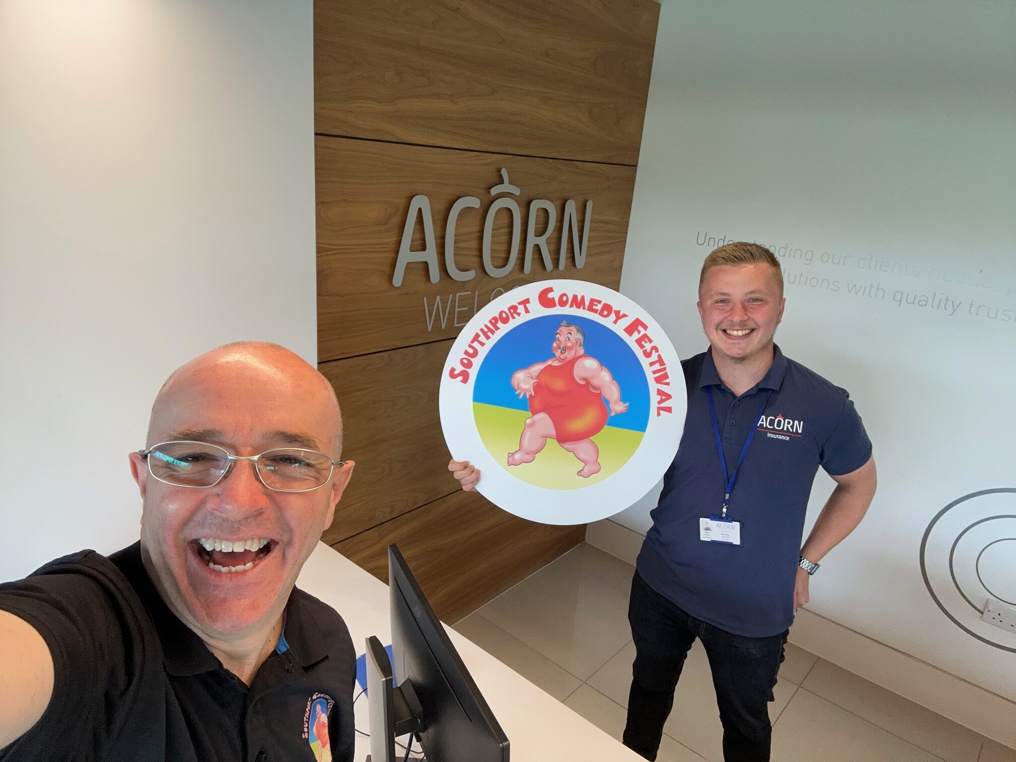 Acorn Insurance in Formby is supporting the 2023 Southport Comedy Festival 