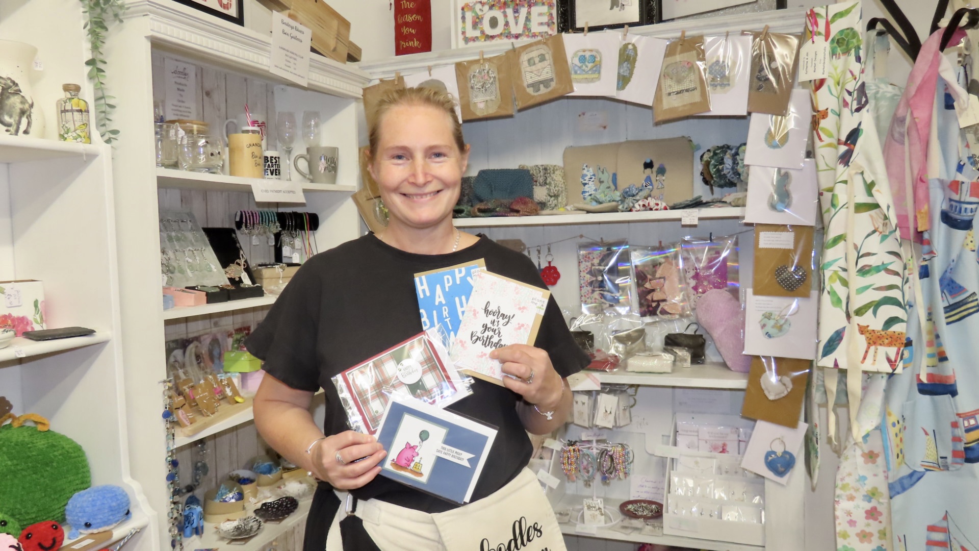 Dana Howard, owner of Doodles Craft Room in Cambridge Walks in Southport. Photo by Andrew Brown Stand Up For Southport