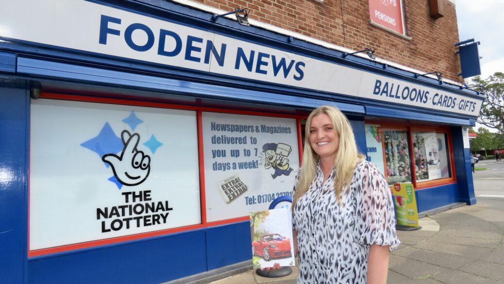 Kelly Jackson, manager at Foden News, Balloons, Cards and Gifts in Churchtown in Southport. Photo by Andrew Brown Stand Up For Southport
