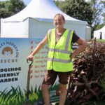 Adrienne Talbot, one of the volunteers for Chorley Hedgehog Rescue at Southport Flower Show. Photo by Andrew Brown Stand Up For Southport