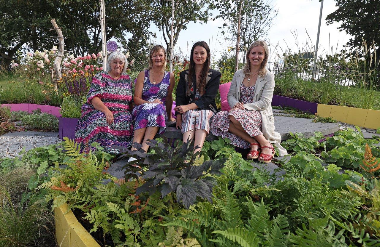 Carolyn Hardern, Jackie Knight, Frances Tophill and Katie Rushworth at Southport Flower Show. Photo by Gareth Jones Photography