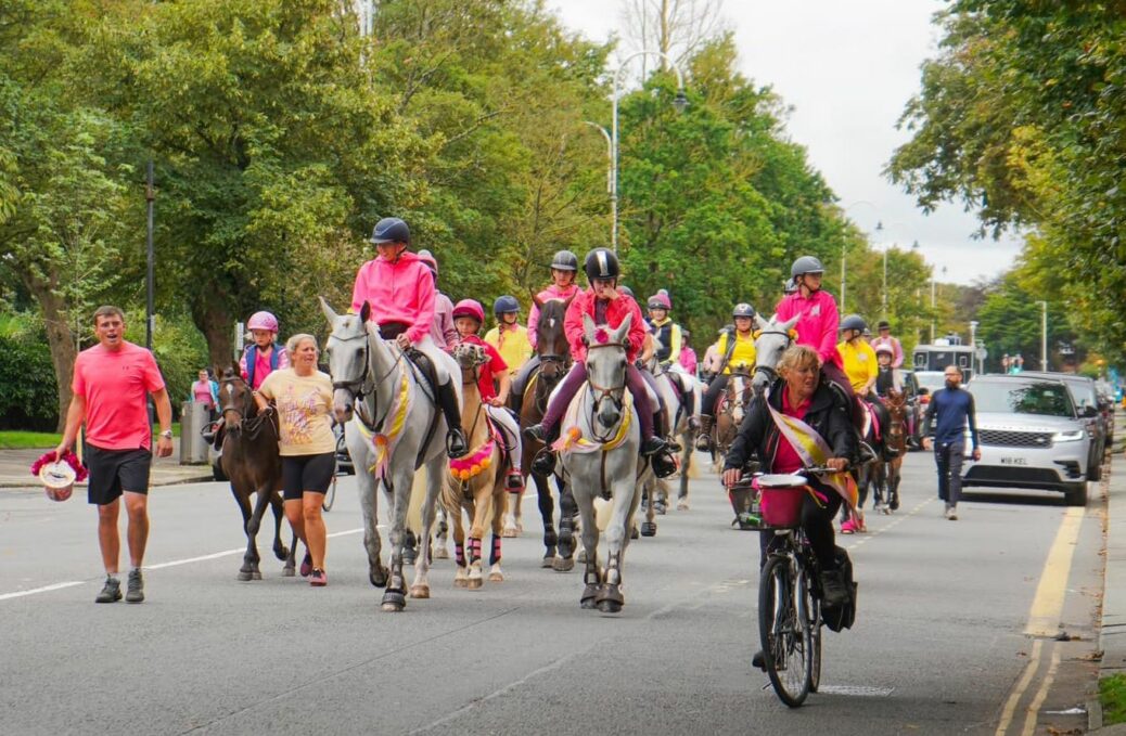 Dozens or horse riders have ridden through Southport as they took part in the third Susan Baker Memorial Ride. Photo by Your Southport