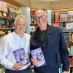 Frank-Cottrell-Boyce called into Waterstones bookshop in Southport to sign copies of his new book, The Wonder Brothers. Frank with Steve Pritchard. Photo by Andrew Brown Stand Up For Southport