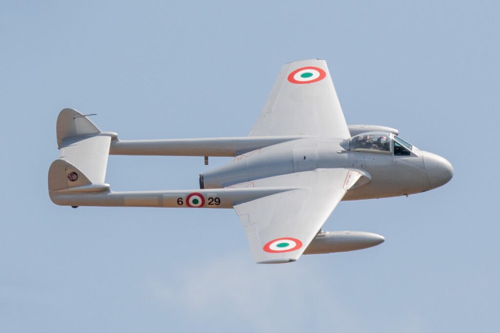 The the deHavilland Vampire FB.52 will fly at Southport Air Show