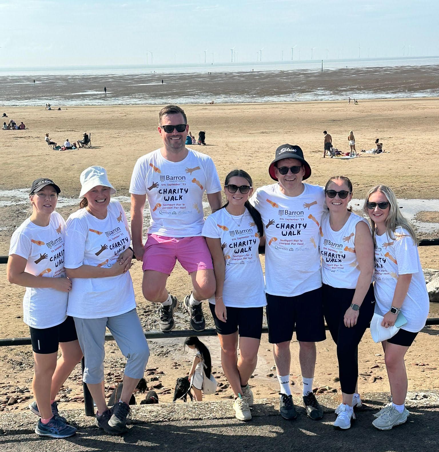 Over £4,000 has been raised through the Barron Charity Walk Southport to Liverpool
