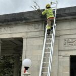 Firefighters from Southport Community Fire Station stepped up when called on to ensure Southport War Memorial is spotless for Fridays royal visit by Princess Anne