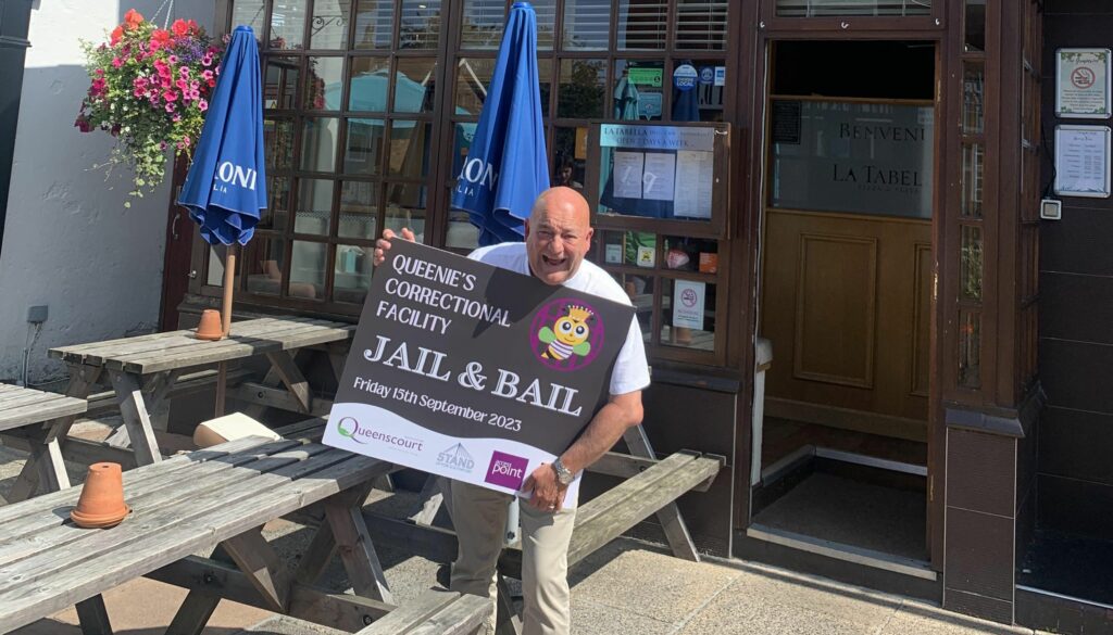 Robert Smallman, owner of La Tabella restaurant in Churchtown in Southport, is raising money for Queenscourt Hospice through Jail and Bail