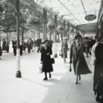 Lord Street in Southport © Sefton Libraries, Southport's verandahs make for a 'comfortable shopping experience in inclement weather'.