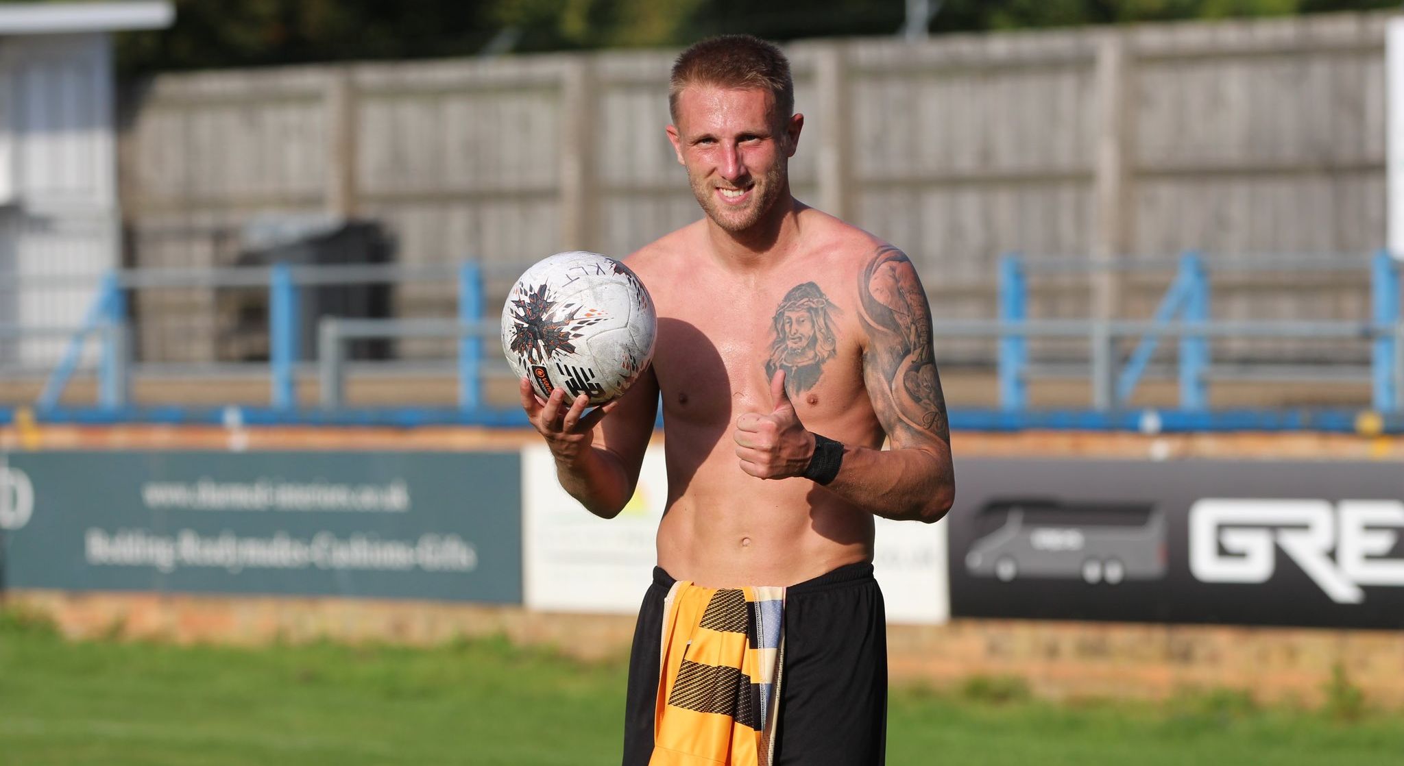 Southport FC striker Marcus Carver scored a hat-trick