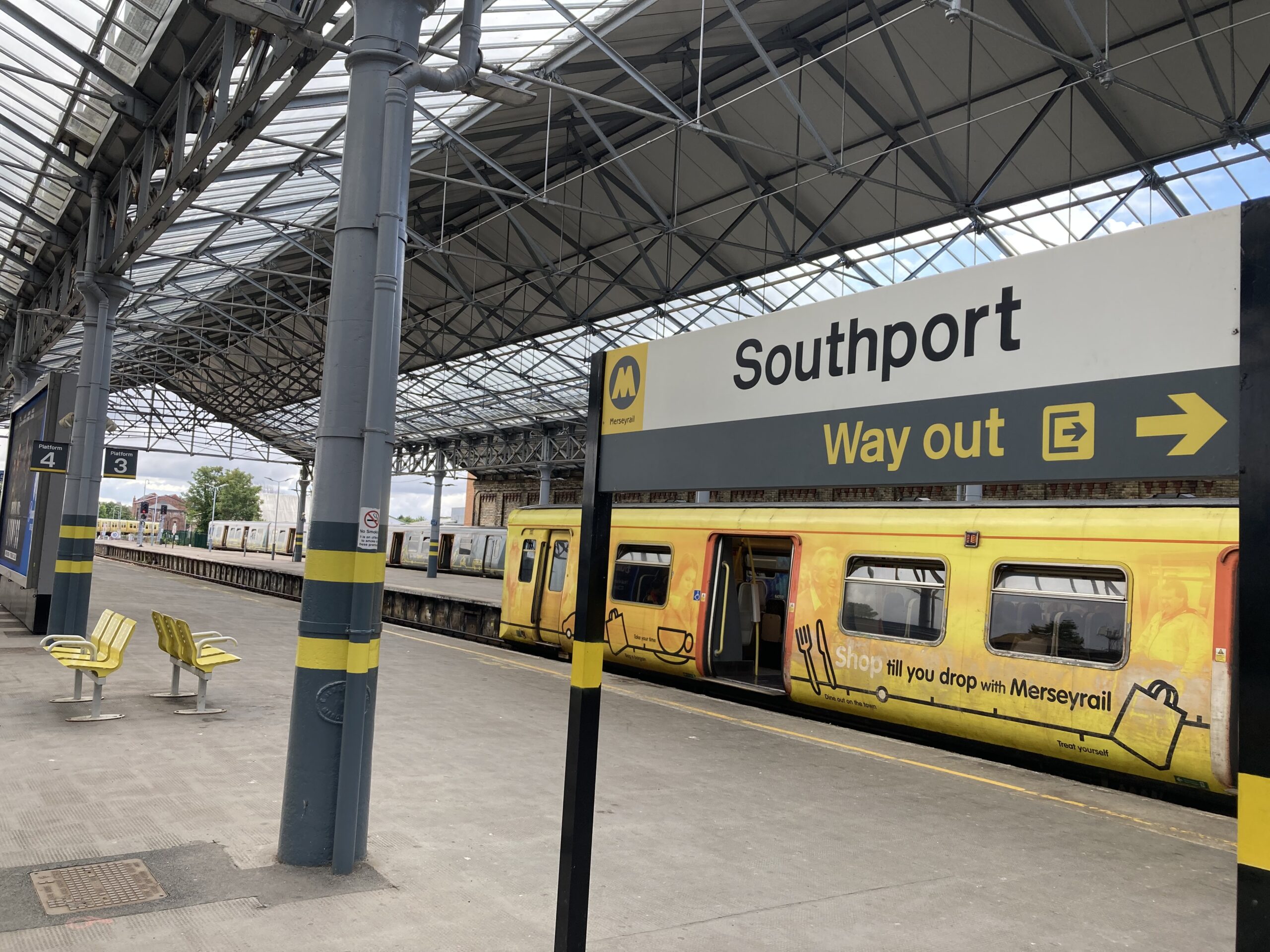 A Merseyrail train at Southport Train Station. Photo by Andrew Brown Stand Up For Southport