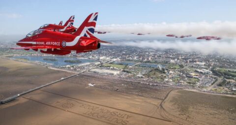RAF Red Arrows return for both days of 2024 Southport Air Show