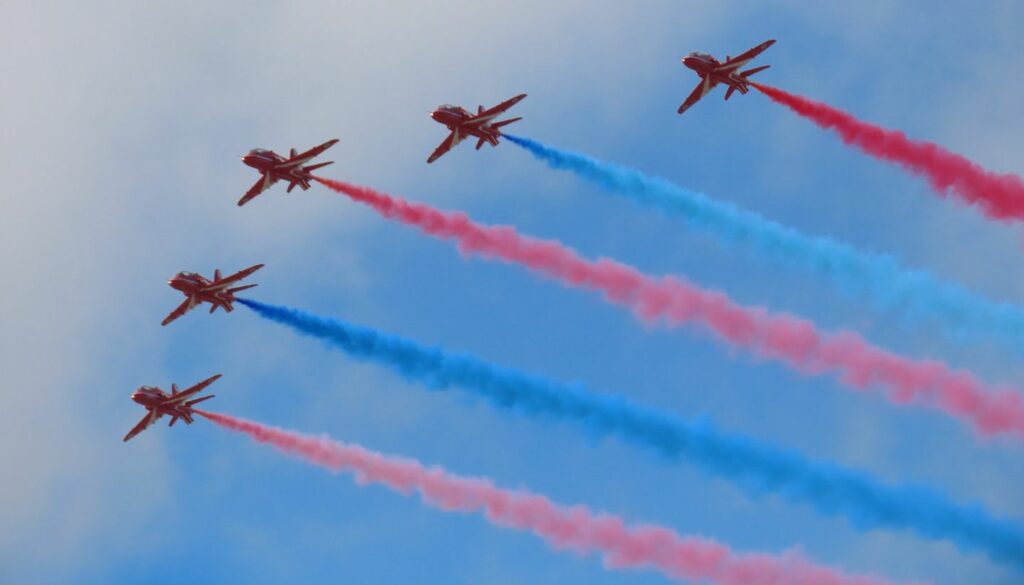 Red Arrows at Southport Air Show. Photo by Andrew Brown Stand Up For Southport