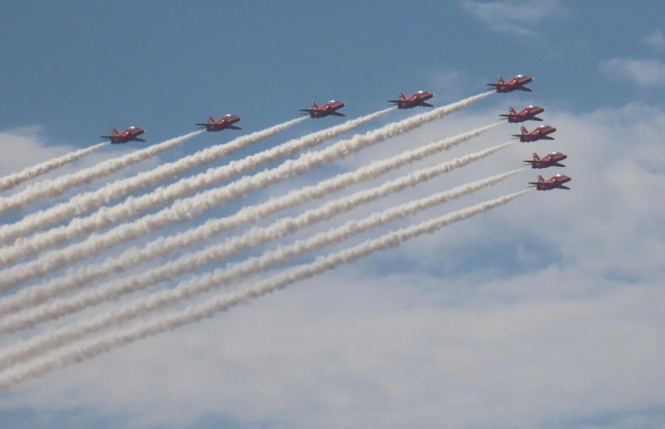 The Red Arrows at Southport Air Show. Photo by Andrew Brown Stand Up For Southport