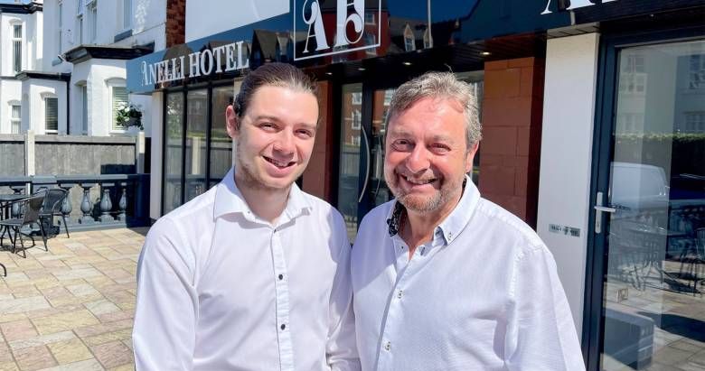 Four In A Bed on Channel 4, 'sees the B&B guests make a trip to Southport, where Roberto and Fabrizio, a father and son team, run the contemporary Anelli Hotel and consider it a breath of fresh air'