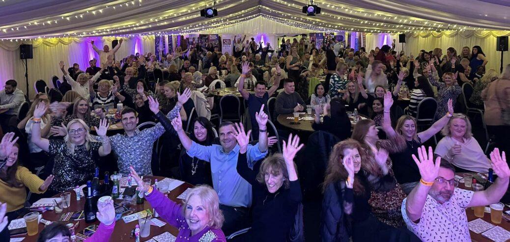 People enjoy a Comedy Bingo night raising funds for the Community Link Foundation charity at Southport Comedy Festival