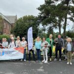 Violunteers take part in a charity walk for the new Cornerstone Library in Churchtown in Southport. Photo by Louise Heys