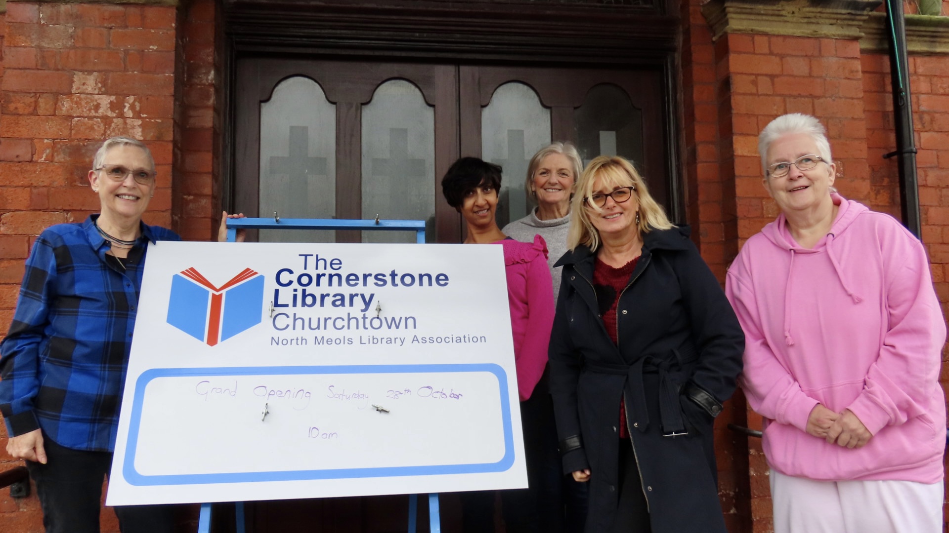 Trustees at the new Cornerstone Library in Southport. Photo by Andrew Brown Stand Up For Southport