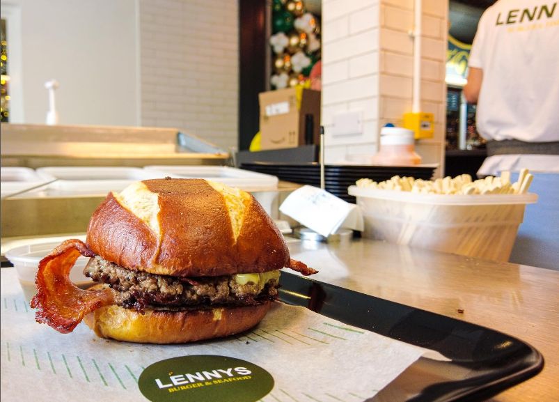 Lennys Burgers and Seafood has opened at Southport Market