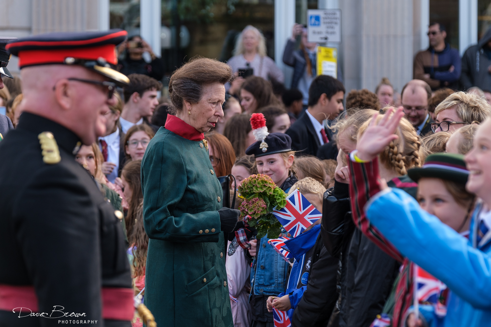 Princess Anne visited Southport to lead the centenary re-dedication of Southport War Memorial. Event organiser Major Nick McEntee (left). Photo by Dave Brown Photography 