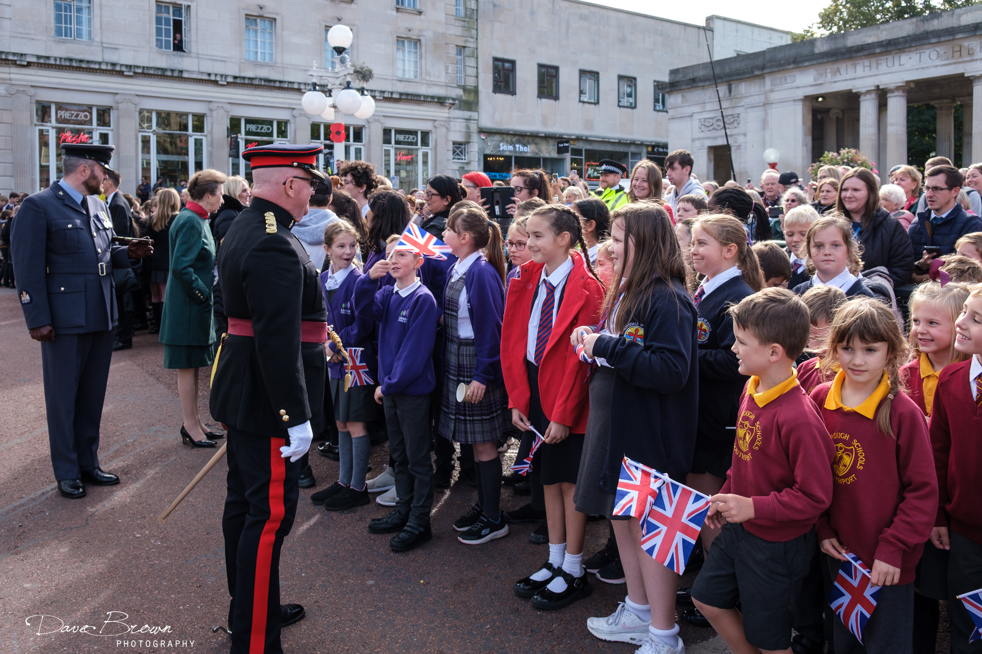Princess Anne visited Southport to lead the centenary re-dedication of Southport War Memorial. Photo by Dave Brown Photography