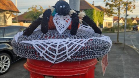 Yarn bombers target sites in Southport in random acts of crochet kindness