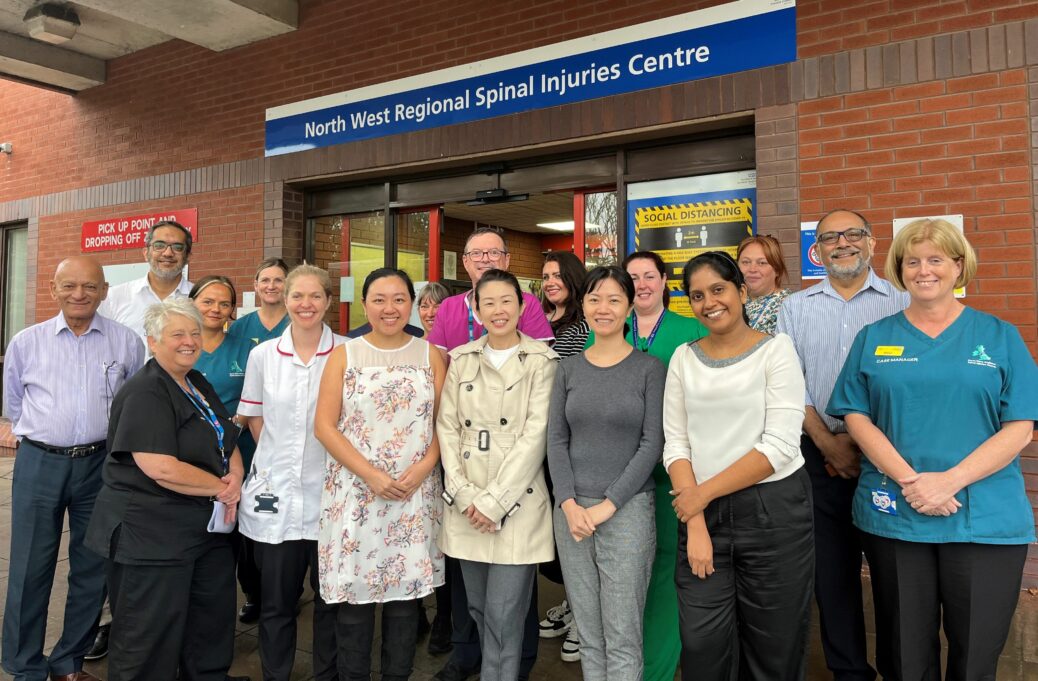A team of spinal injury specialists from Singapore spent three weeks with staff at Southport Spinal Unit