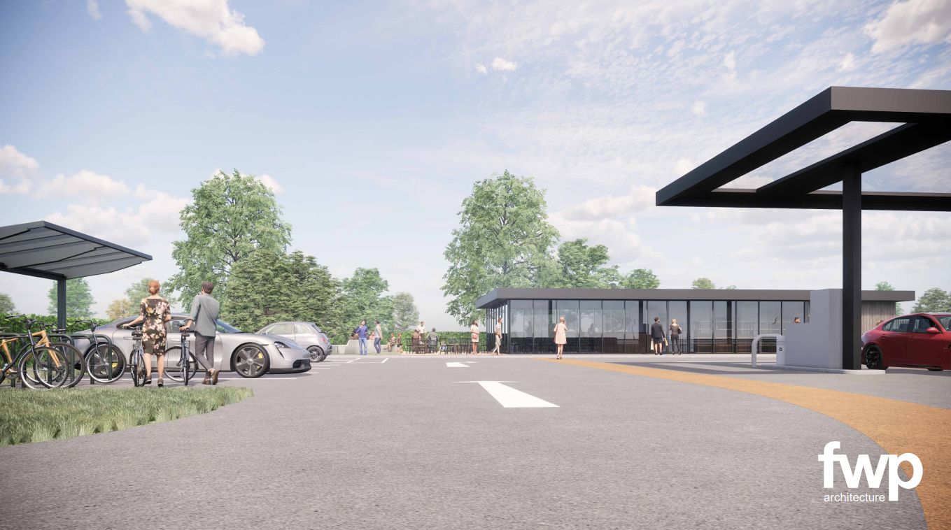 Bella Homes NW Ltd has been granted planning permission to build a new fuel and EV charging station, together with an associated sales / refreshment kiosk and a new canopy on the site of the former TC Hand Car Wash, Tarleton Garage, on Southport New Road in Mere Brow, Tarleton. Image by FWP Architecture