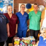 Members of the care team at Brooklands Care Home in Liverpool, with their collection for the