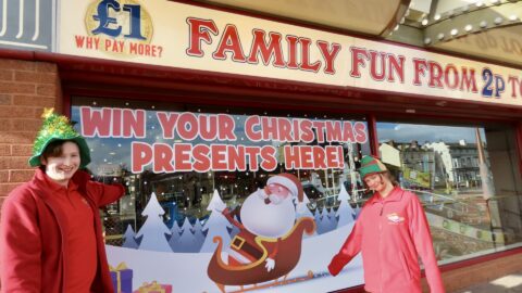 Families can have fun while winning their Christmas presents at Silcock’s Funland in Southport
