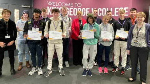 KGV Sixth Form College students celebrate impressive numbers in UK maths challenge
