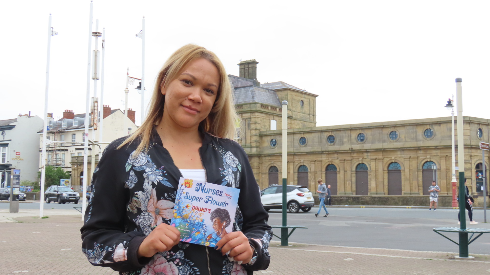 Author Kayla Woodfine has written the book Nurses Have Super Flower Powers. Photo by Andrew Brown Stand Up For Southport