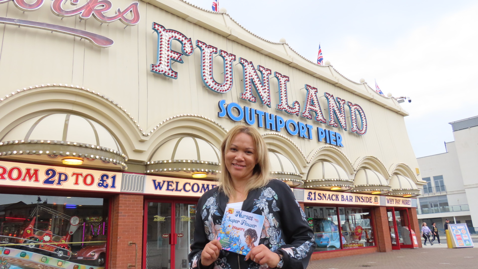 Author Kayla Woodfine has written the book Nurses Have Super Flower Powers. Photo by Andrew Brown Stand Up For Southport