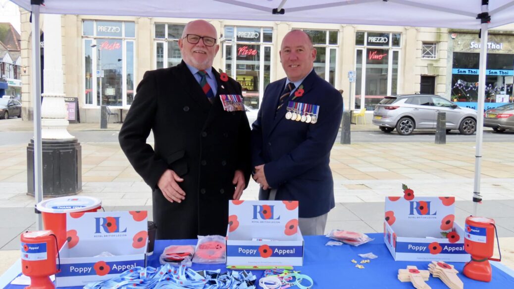 Southport Royal British Legion has poppies on sale at SOuthport War Memorial and other locations. Photo by Andrew Brown Stand Up For Southport
