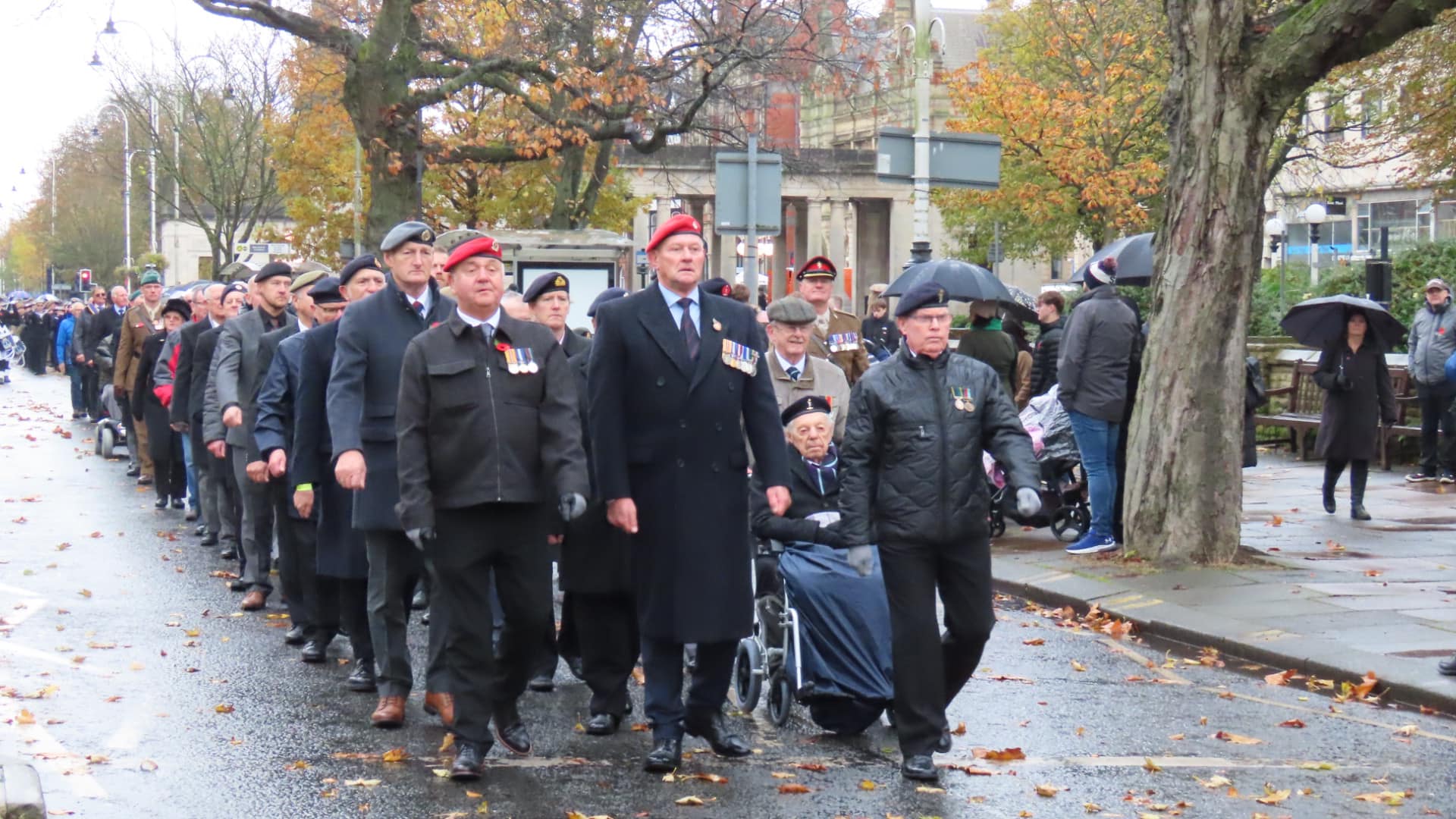 Hundreds of people attended the Remembrance Sunday parade and service in Southport. Photo by Andrew Brown Stand Up For Southport 