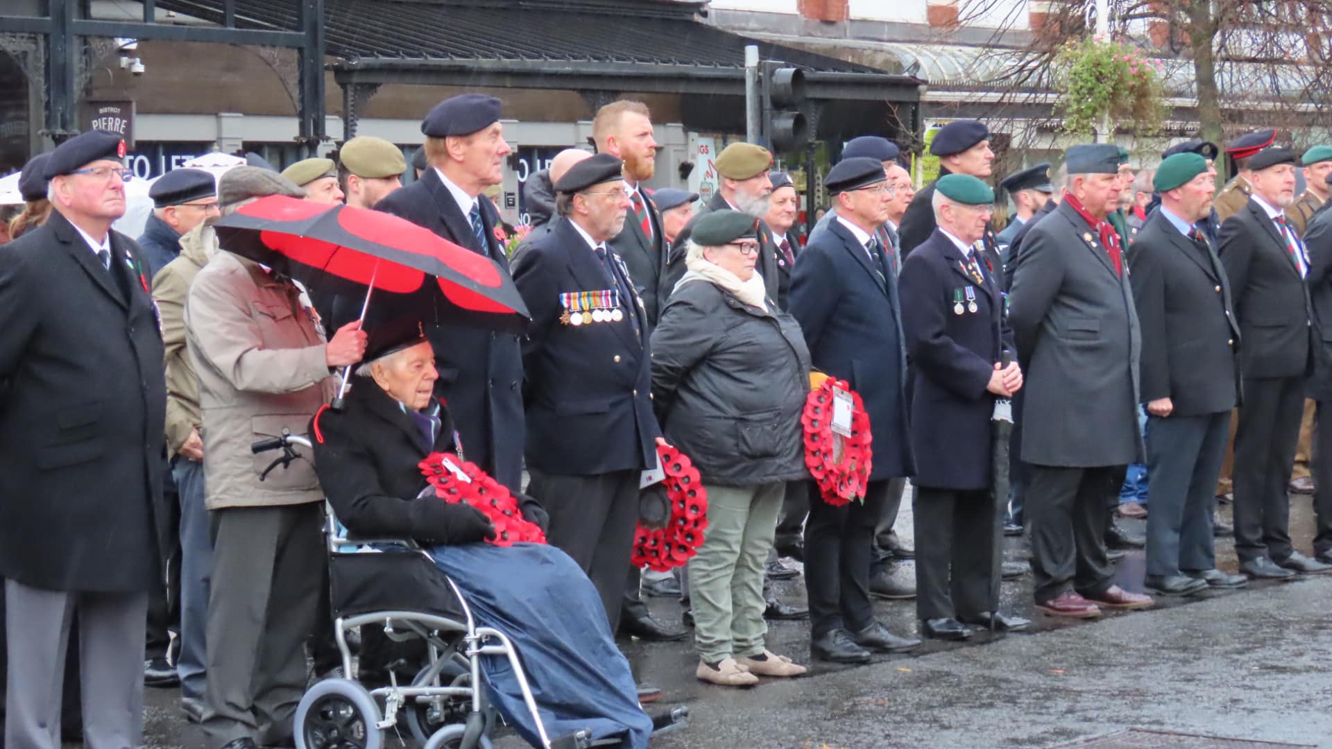 Hundreds of people attended the Remembrance Sunday parade and service in Southport. Photo by Andrew Brown Stand Up For Southport