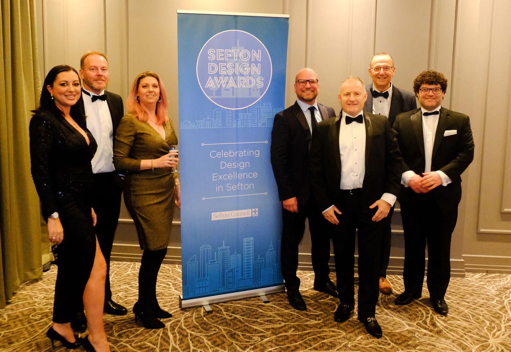 The 2023 Sefton Design Awards. The team from Ironshore Global in Southport. Photo by Ollie Cowan Photography 
