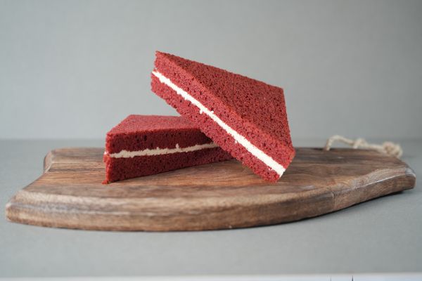A Red Velvet Cake Sandwich by Cake Creations in Southport
