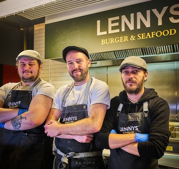 Southport Market's newest food outlet, Lenny's Burger and Seafood, is now officially open after a hugely successful launch night. Picture by OMS