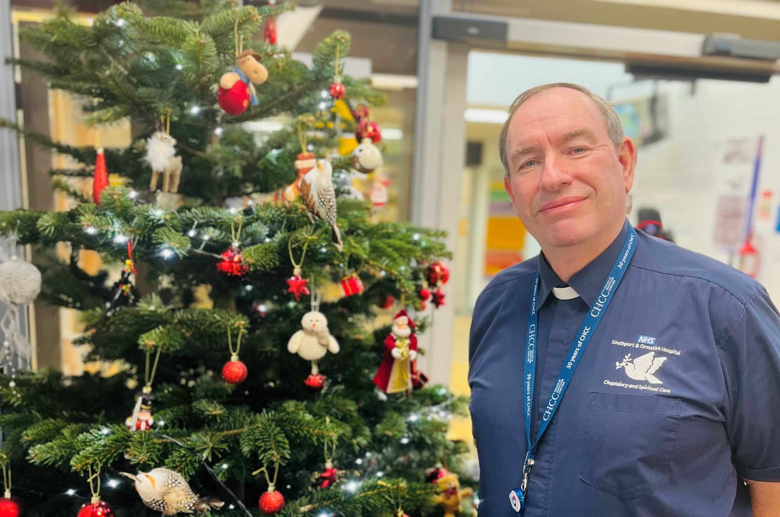 Hospital Chaplain Martin Abrams at Christmas