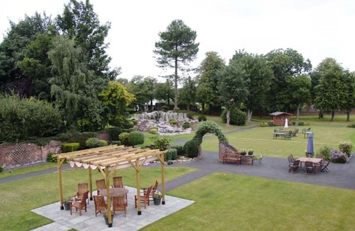 The garden at Peacehaven House in Southport