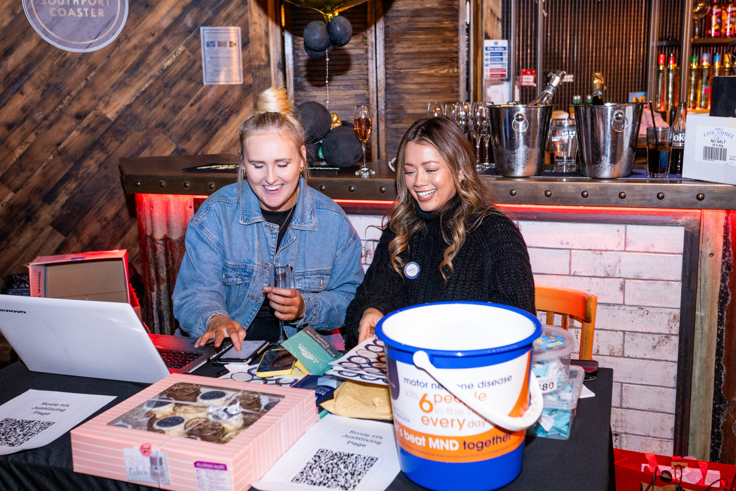 Over £1,100 was raised for the Merseyside MND Association through a Christmas Makeup Masterclass Fundraiser organised by Rosie Cleave and Amanda Borg at The Southport Coaster pub in Southport. Photo by Banak Photography