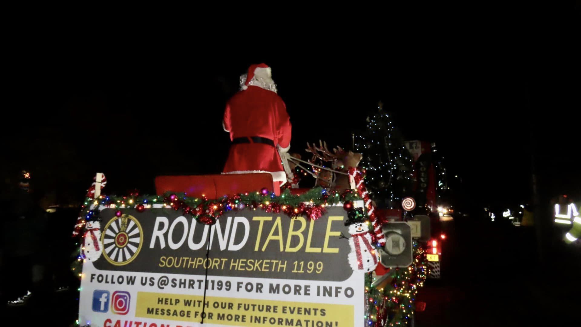 The Southport Hesketh Round Table Santa Sleigh. Phoot by Andrew Brown Stand Up For Southport