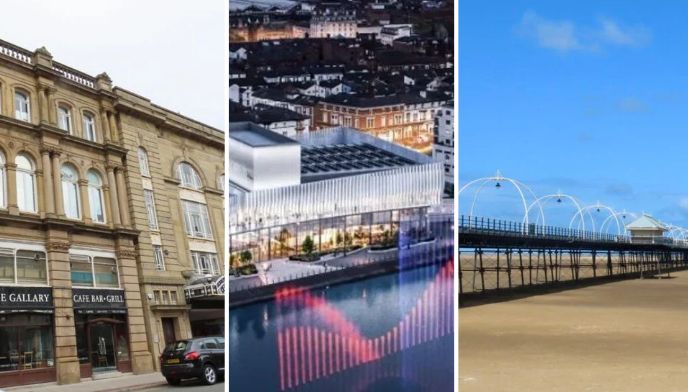 Southport Enterprise Arcade; Marine Lake Events Centre; and Southport Pier