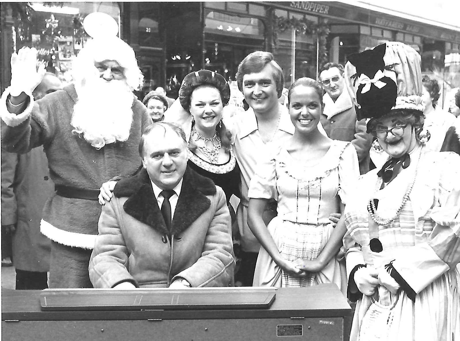 Shoppers at Wayfarers Shopping Arcade in Southport were treated to Christmas Carols from a variety of bands plus a visit from the Southport Theatre pantomime cast in December 1982