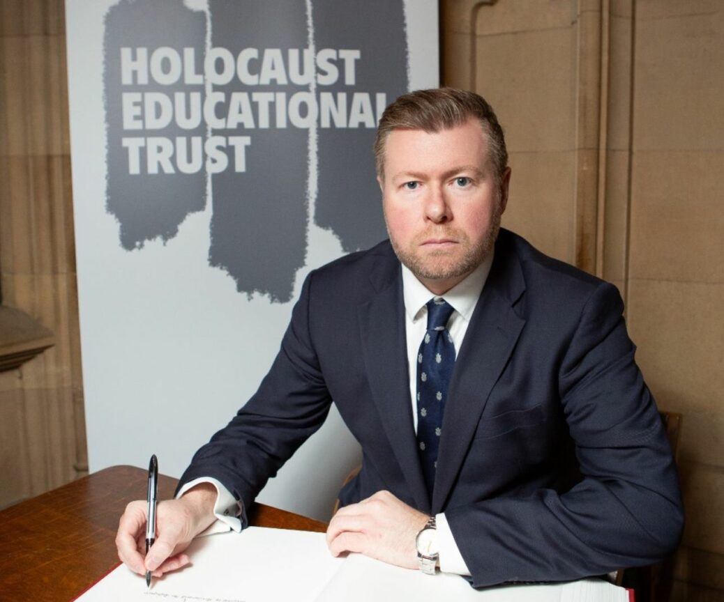 Southport Member of Parliament Damien Moore has signed the Holocaust Educational Trusts Book of Commitment