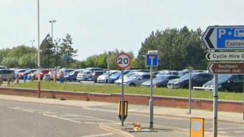 Pay and display parking on way for Esplanade car park in Southport