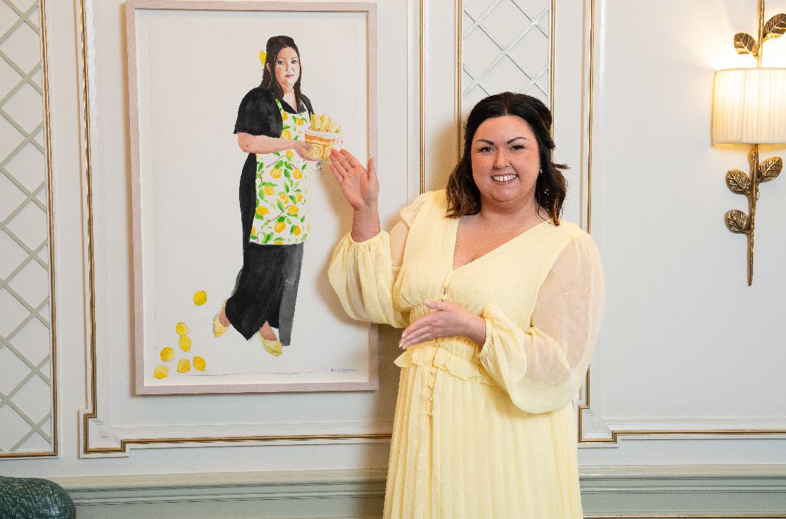 Celebrated Southport baker Jemma Melvin has been honoured with a prestigious portrait at Fortnum & Masons in London painted by British artist David Remfry MBE RA