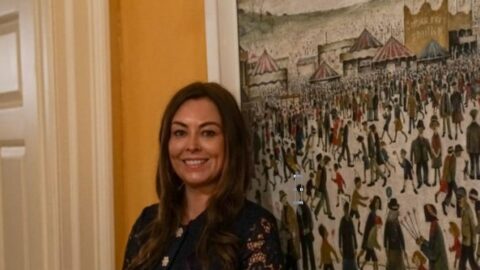 Southport businesswoman wowed by LS Lowry painting inside 10 Downing Street – with her family’s name on